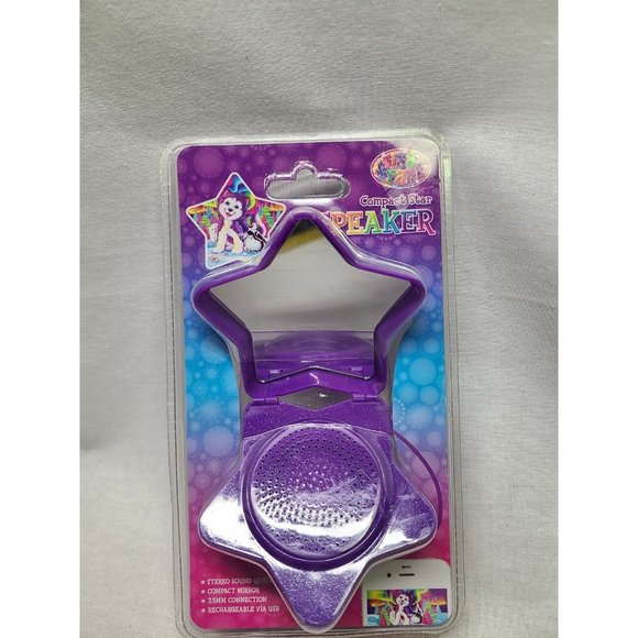Lisa Frank Compact Star Speaker 3.5mm Plug And USB Included- Y2K- NWT - Picture 1 of 5